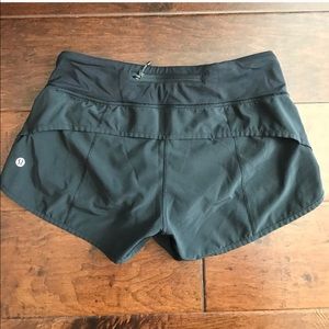 Black lululemon speed shorts